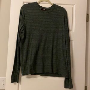 Michael Kohl’s green striped sweater